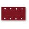 Schleifklettscheibe Holz/ Metall 80x133 mm rot P60